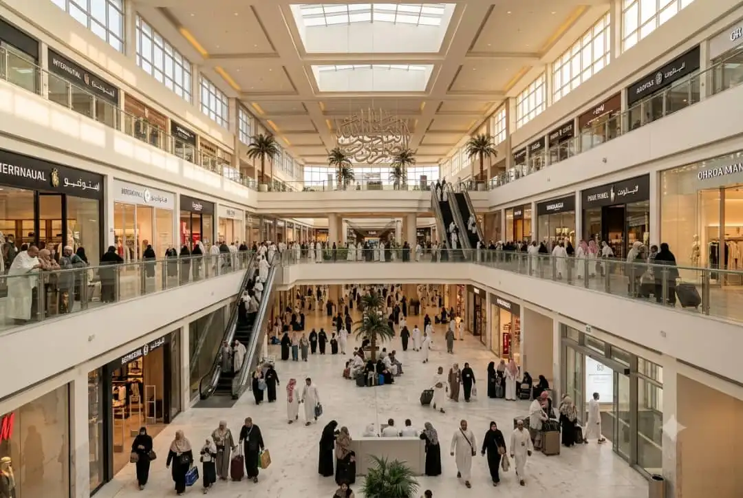 ممرات المول بعد التنظيف
